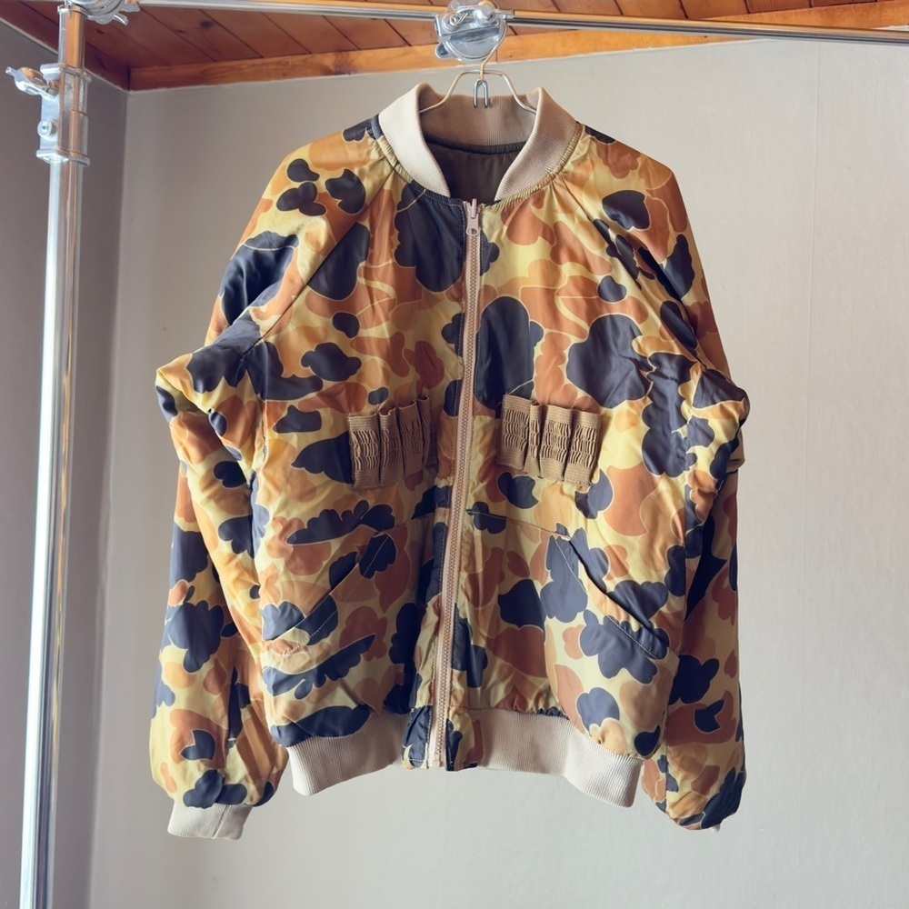 Vintage Reversible Camo Bomber Jacket
